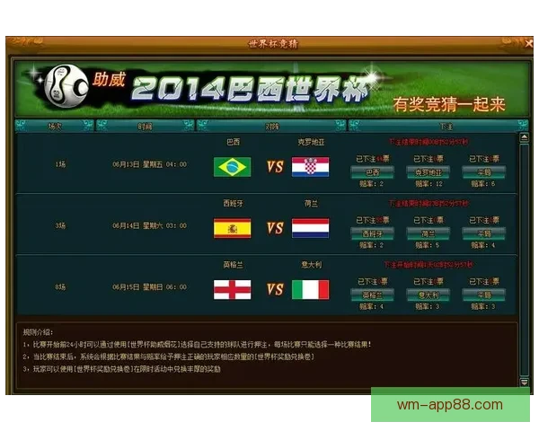 世界杯精彩竞猜游戏推荐助你赢取丰厚奖励与荣耀体验